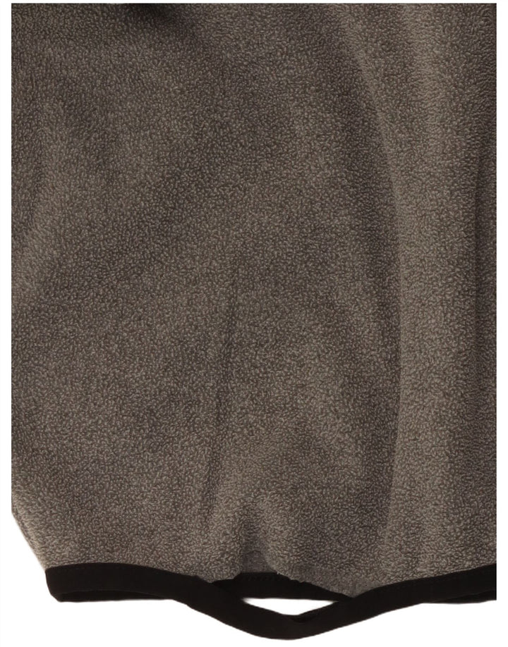 The North Face Mens Zip Neck Fleece Jumper XS Grey Polyester