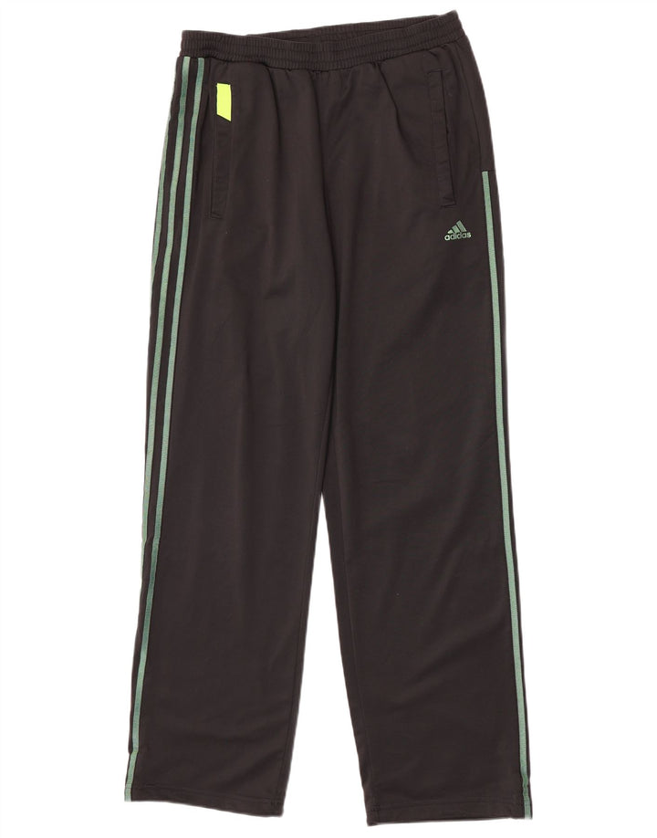 Adidas Mens Tracksuit Trousers Small W29 L30 Black Polyester