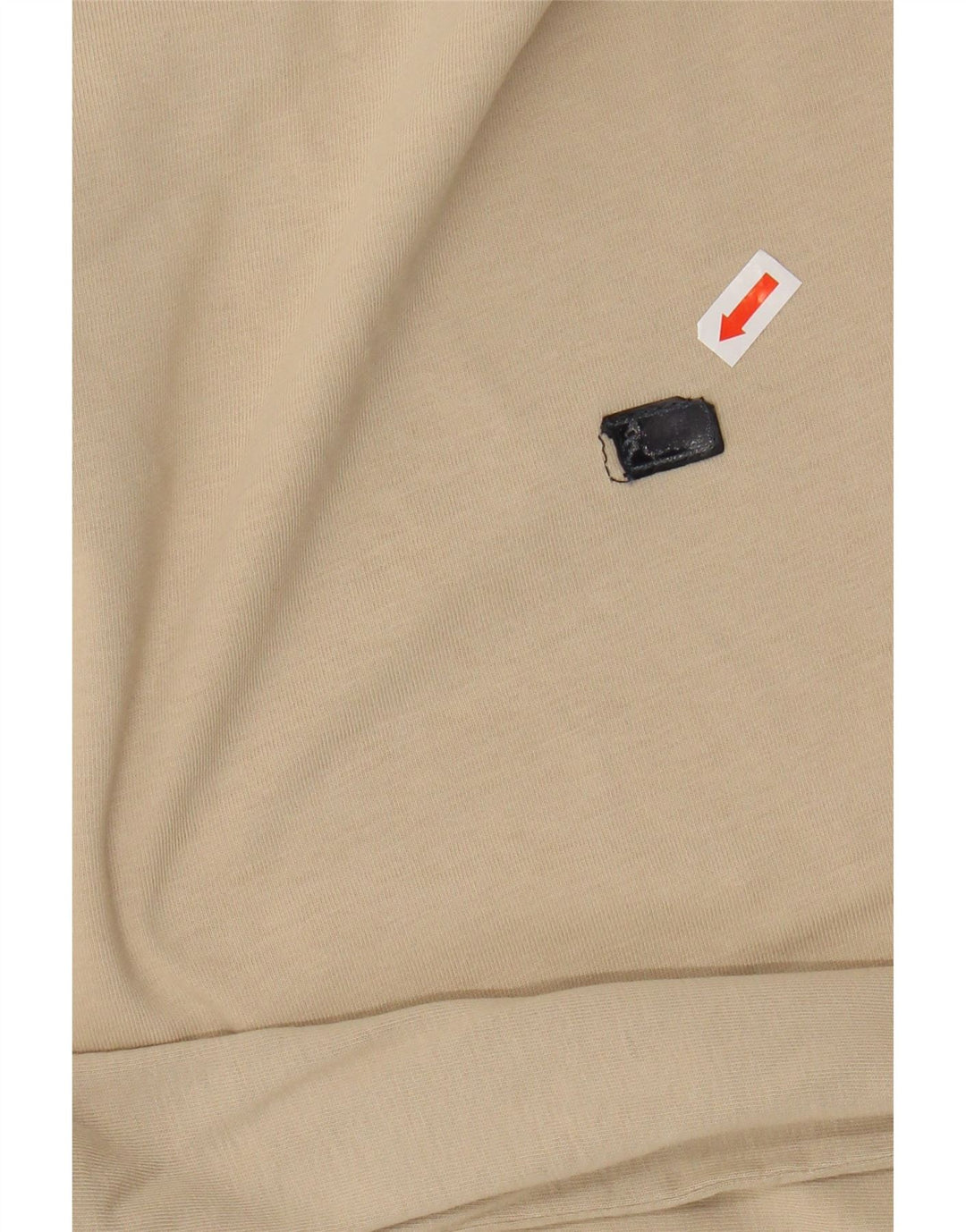 ASICS Mens T-Shirt Top XL Beige Cotton