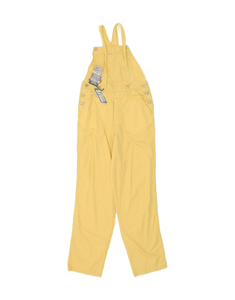 VINTAGE Womens Dungarees Casual Trousers W30 L32 Yellow Cotton | Vintage Vintage | Thrift | Second-Hand Vintage | Used Clothing | Messina Hembry 