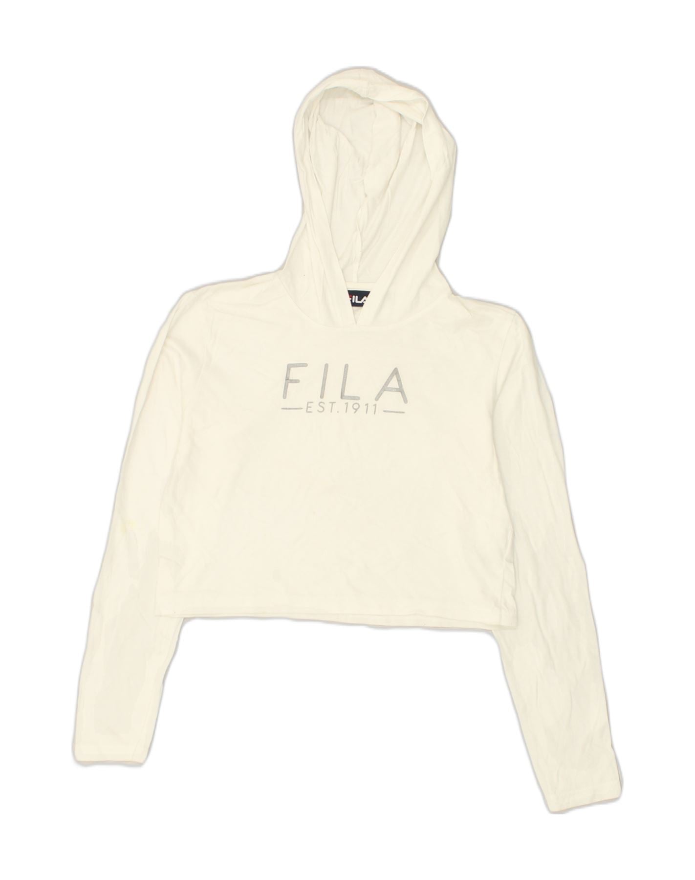 White fila deals hoodie women's