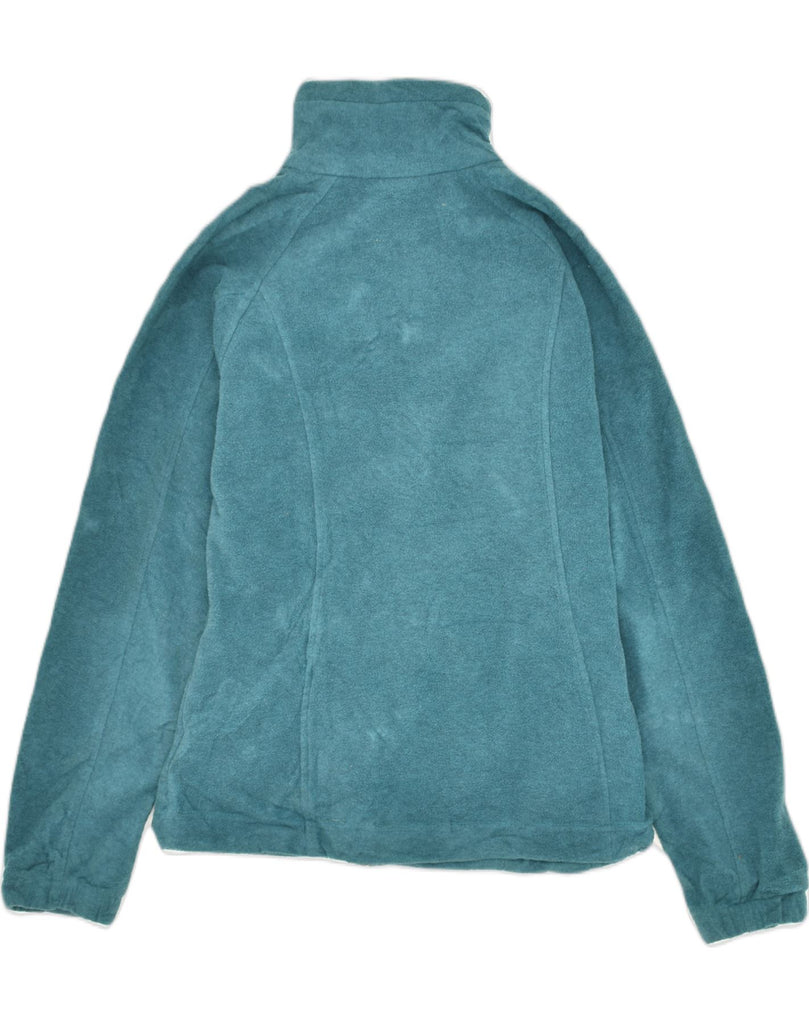 COLUMBIA Womens Loose Fit Fleece Jacket UK 4 XS Turquoise Polyester | Vintage Columbia | Thrift | Second-Hand Columbia | Used Clothing | Messina Hembry 