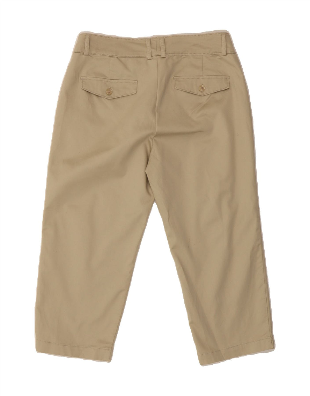 DOCKERS Womens Straight Capri Trousers US 8 Medium W32 L21 Beige Cotton Vintage Dockers and Second-Hand Dockers from Messina Hembry 