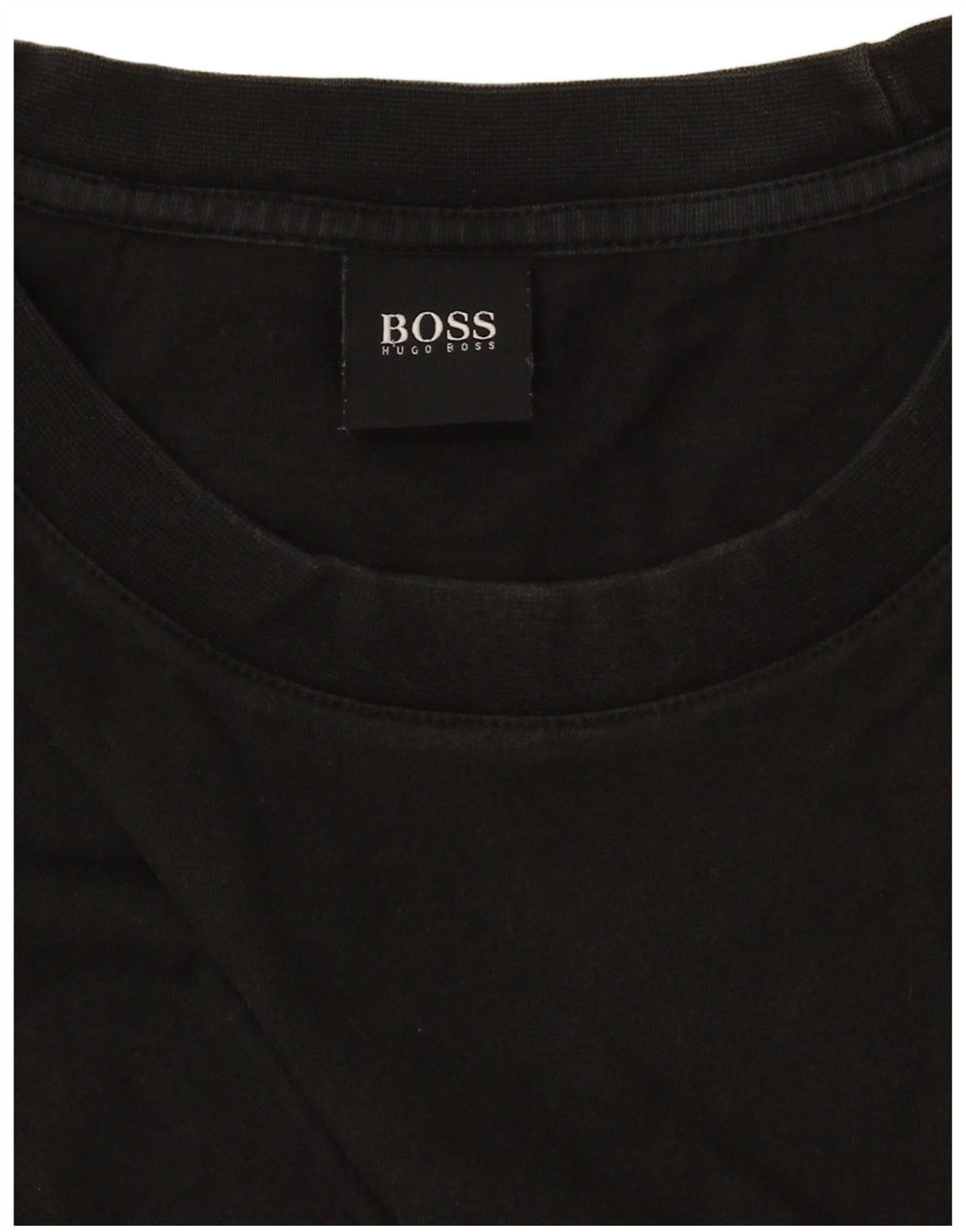 HUGO BOSS Mens T-Shirt Top XL Black Cotton