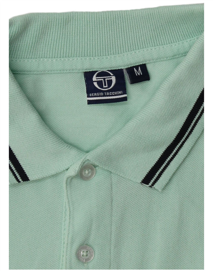 Sergio Tacchini Mens Polo Shirt Medium Green