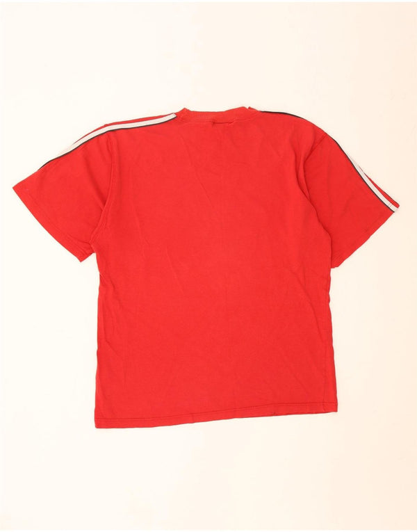 Adidas Mens T-Shirt Top UK 38/40 Medium Red