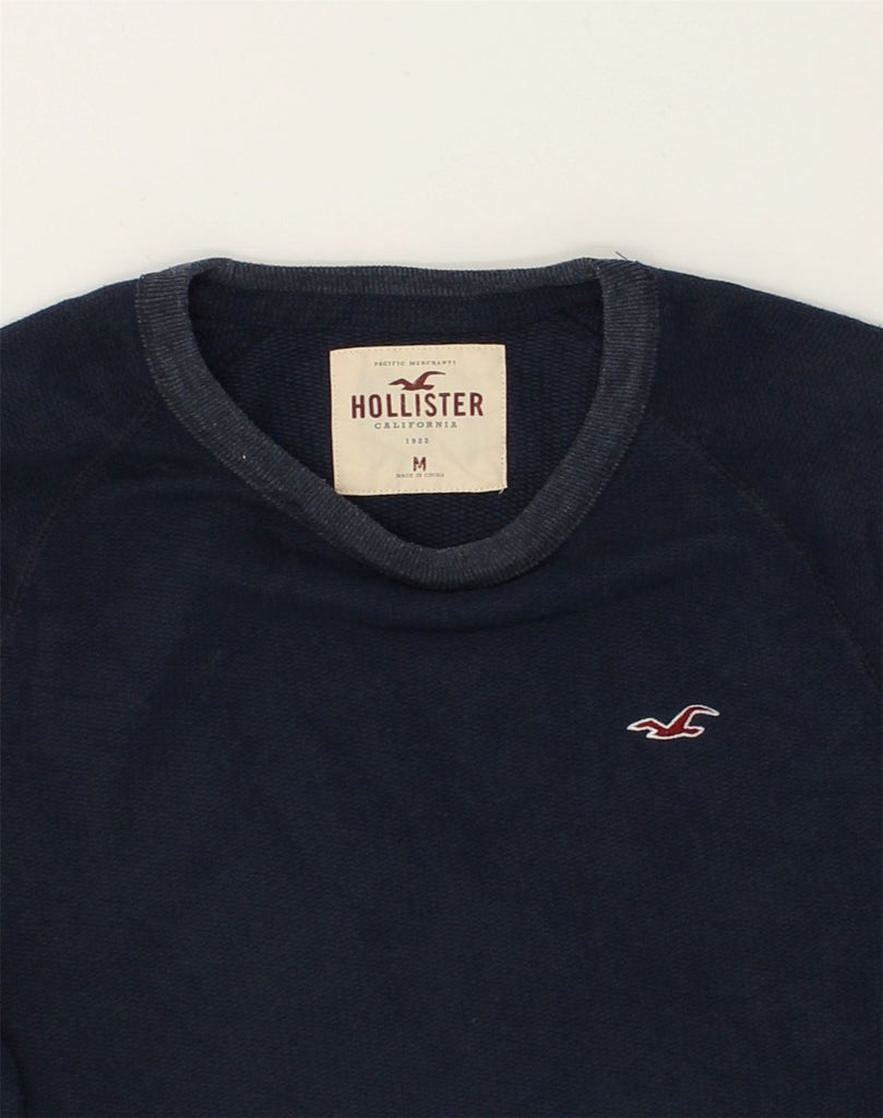 HOLLISTER Mens California Sweatshirt Jumper Medium Navy Blue Colourblock | Vintage Hollister | Thrift | Second-Hand Hollister | Used Clothing | Messina Hembry 