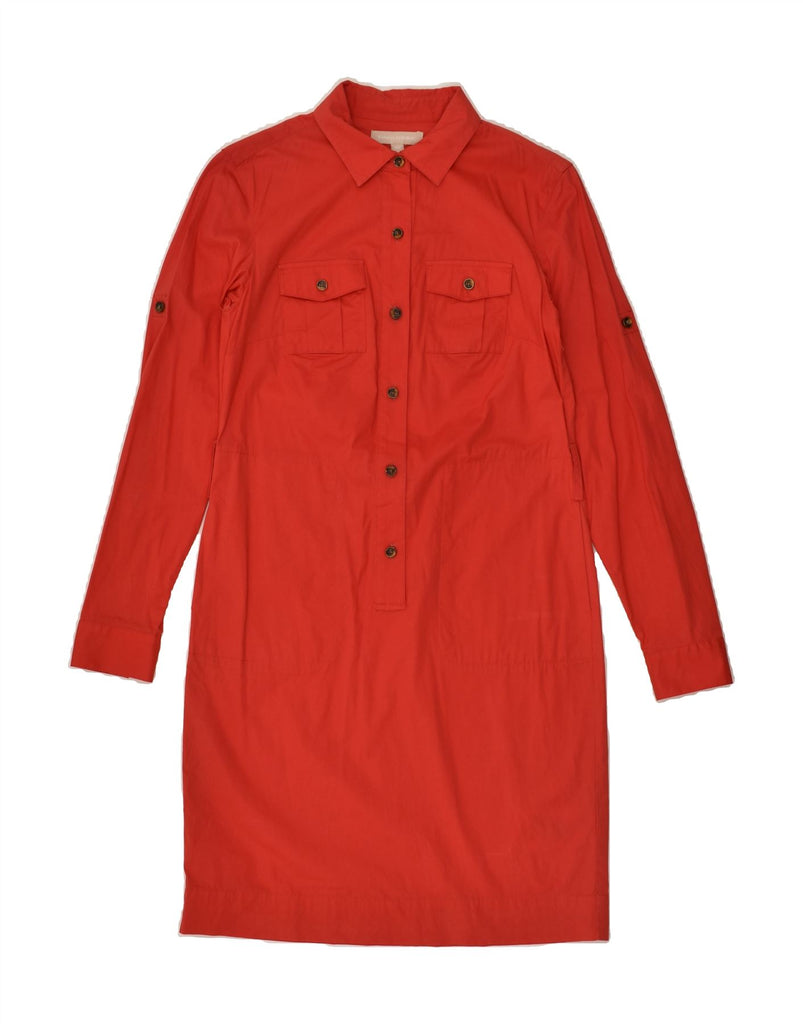 BANANA REPUBLIC Womens Shirt Dress US 0 XS Red Cotton | Vintage Banana Republic | Thrift | Second-Hand Banana Republic | Used Clothing | Messina Hembry 