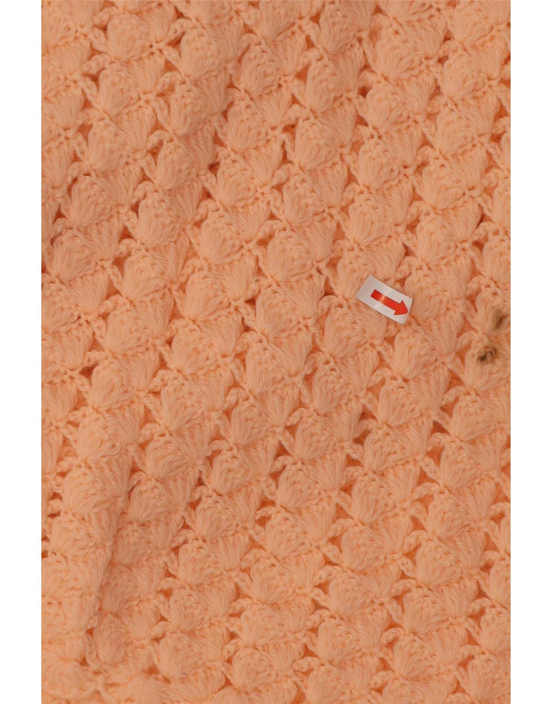 Vintage Womens Crochet Cardigan Sweater UK 14 Medium Pink