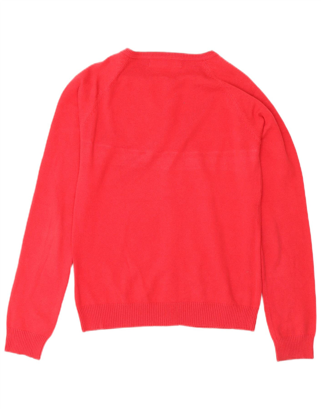 Zara Womens Cardigan Sweater UK 12 Medium Red Cotton