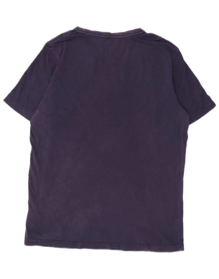 Puma Mens Graphic T-Shirt Top Large Navy Blue Cotton