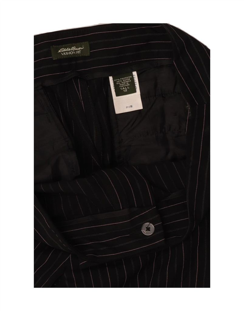 EDDIE BAUER Womens Vashon Fit Casual Trousers US 12 Large W36 L34 Black Vintage Eddie Bauer and Second-Hand Eddie Bauer from Messina Hembry 