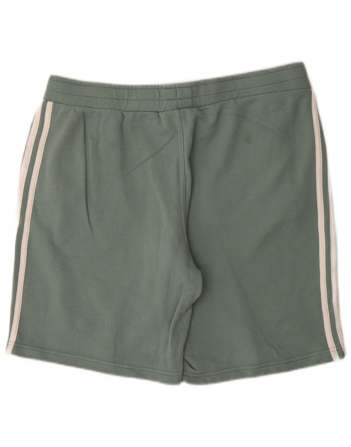 Adidas Mens Sport Shorts Large Green Cotton