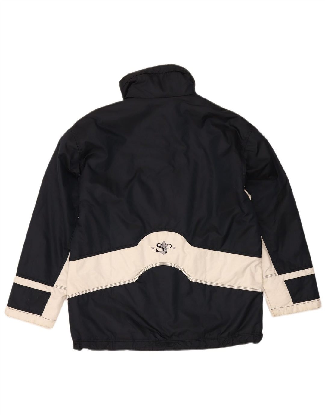 Sportalm Mens Graphic Ski Jacket EU 38 Medium Navy Blue Colourblock