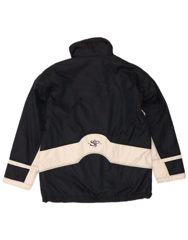 Sportalm Mens Graphic Ski Jacket EU 38 Medium Navy Blue Colourblock
