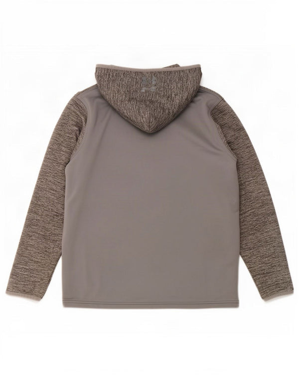 Under Armour Boys Cold Gear Zip Hoodie Sweater 11-12 Years Large Grey