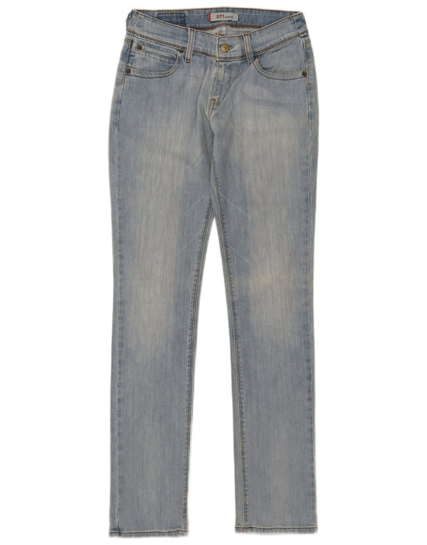 Levi's Womens 571 Slim Jeans W31 L34 Blue Cotton