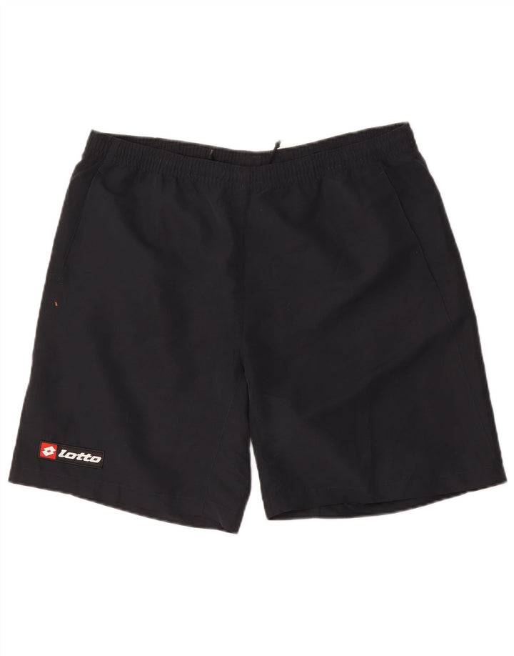 Lotto Mens Sport Shorts Large  Navy Blue Polyester