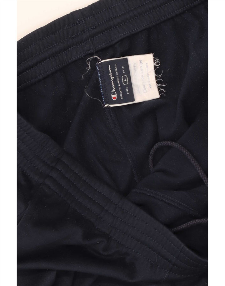 Champion Mens Tracksuit Trousers Large Navy Blue Polyester