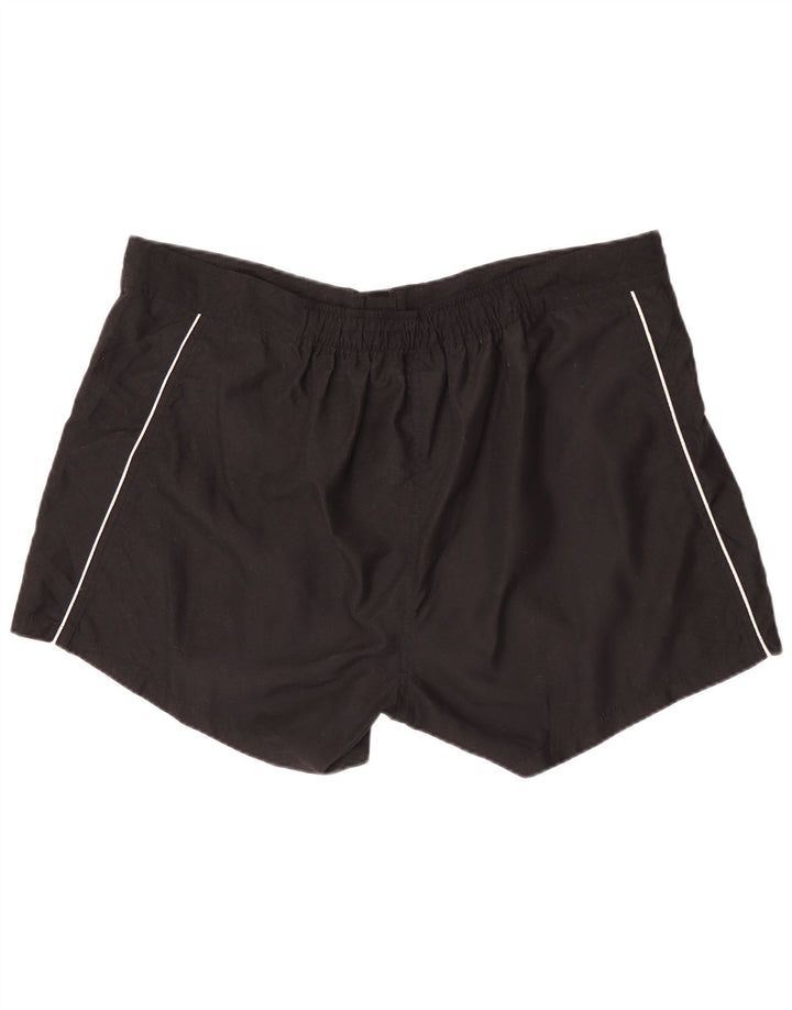 Marks & Spencer Womens Autograph Swimming Shorts UK 20 2XL Black Polyester