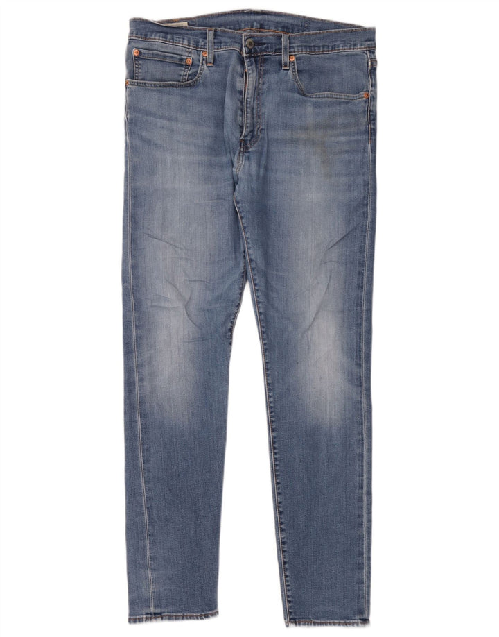 Levi's Mens Slim Jeans W34 L32 Blue Cotton