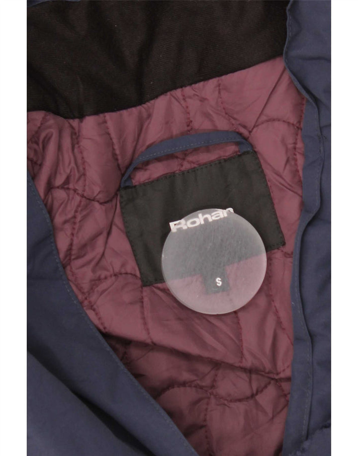 Rohan Womens Hooded Oversized Parka Jacket UK 10 Small Navy Blue