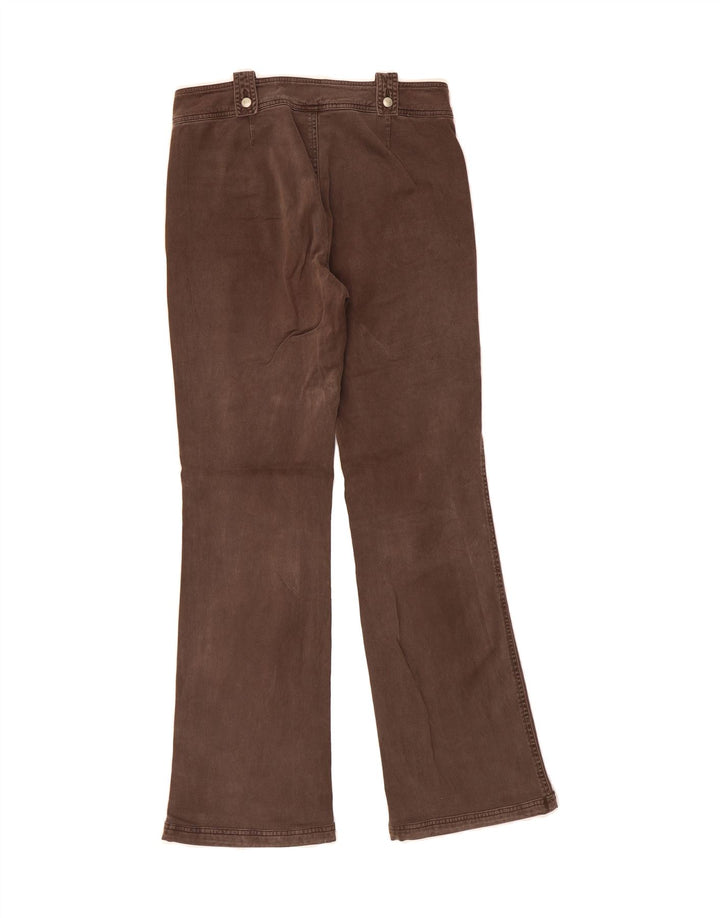 TRUSSARDI Womens Bootcut Casual Trousers IT 40 Small W28 L30 Brown Vintage Trussardi and Second-Hand Trussardi from Messina Hembry 