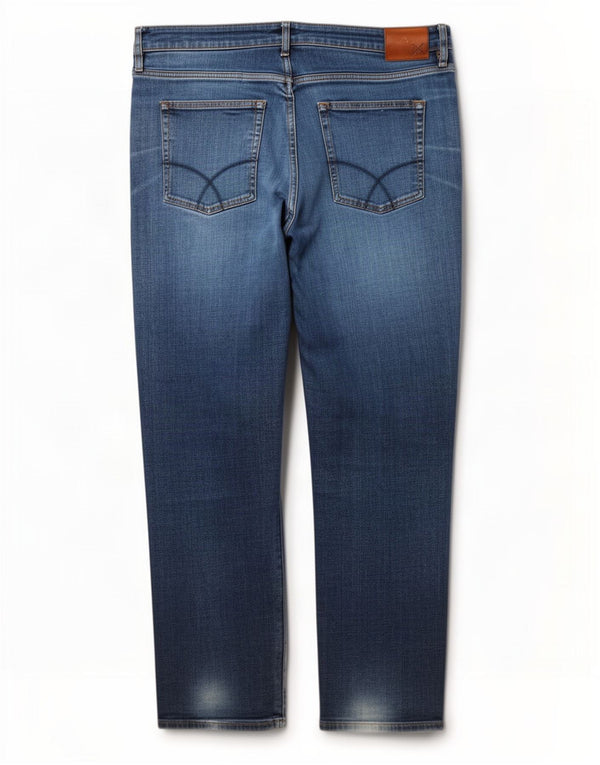 Crew Clothing Mens Slim Jeans W40 L30 Blue Cotton