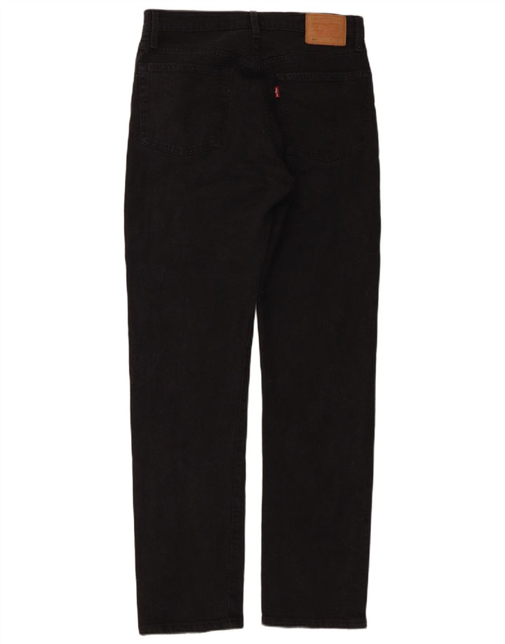Levi's Mens 501 Straight Jeans W27 L30 Black Cotton