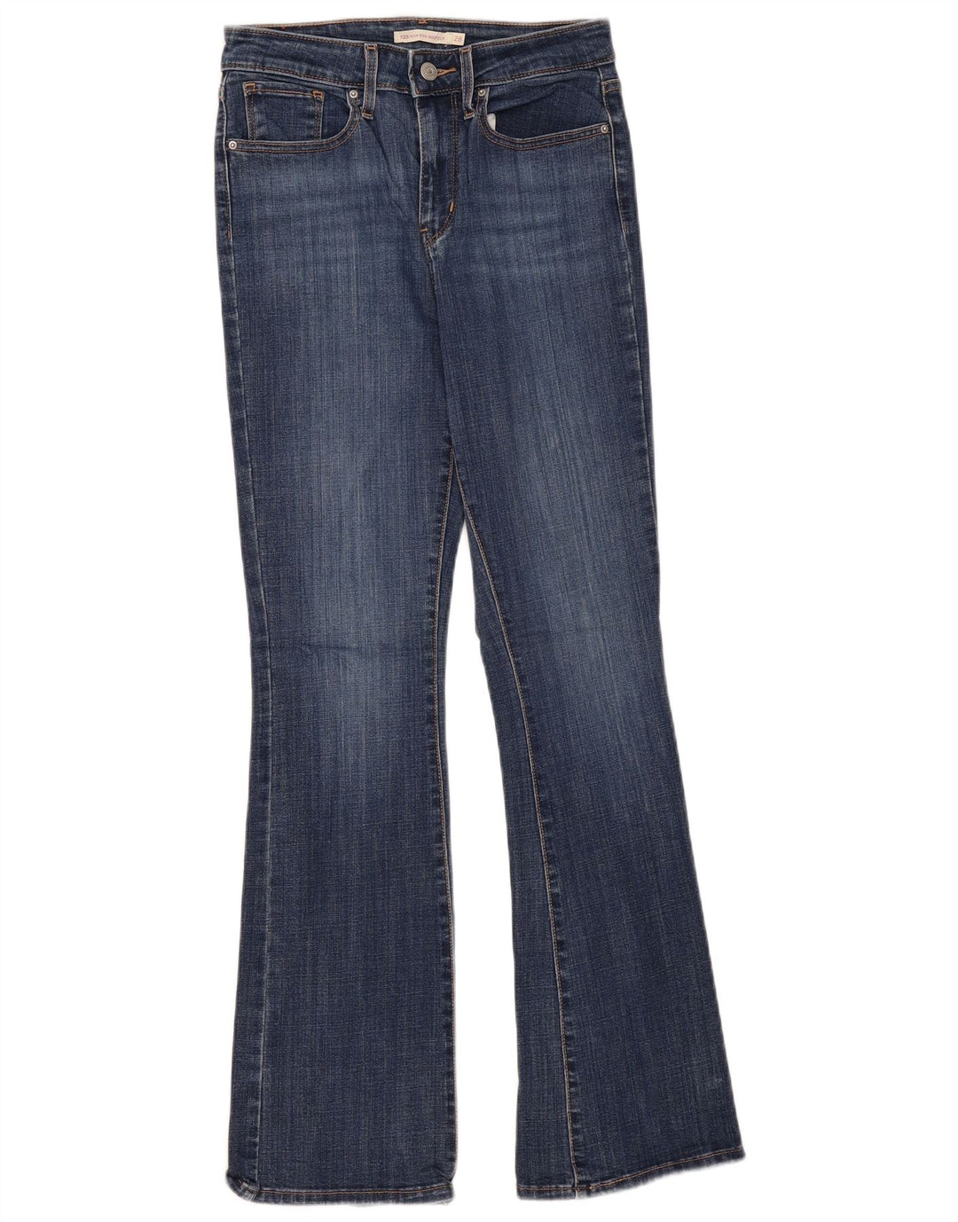LEVI'S Womens 725 High Rise Bootcut Jeans W28 L32 Blue Cotton