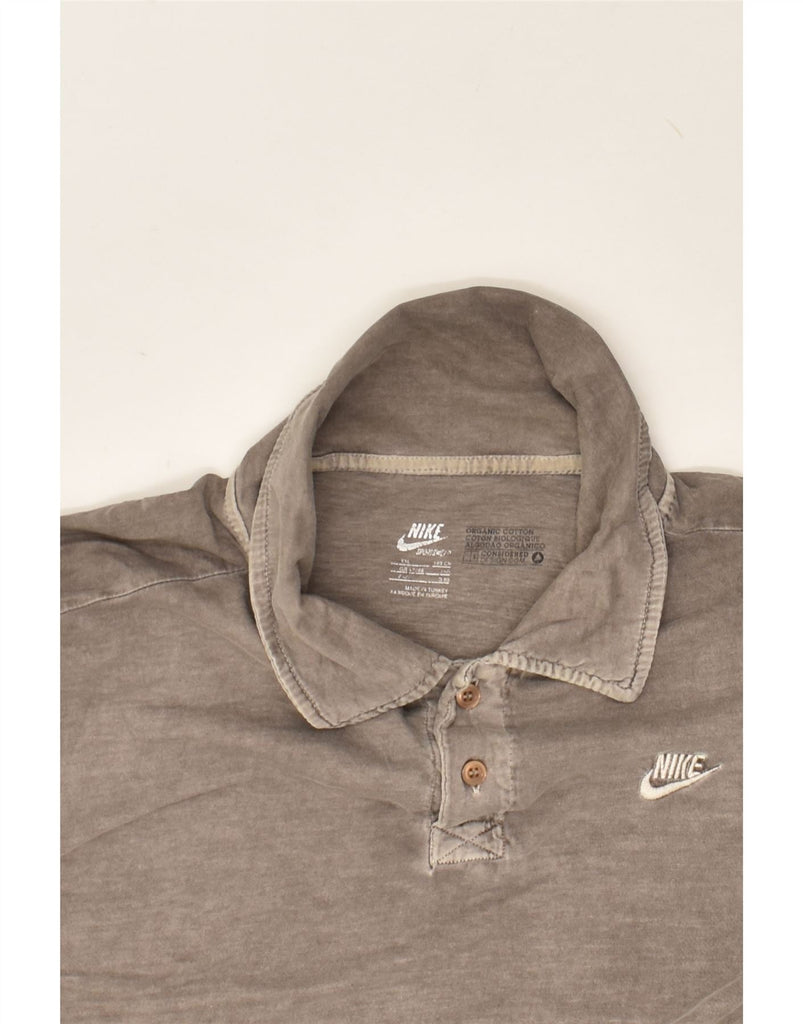 NIKE Mens Slim Polo Shirt 2XL Grey Cotton | Vintage Nike | Thrift | Second-Hand Nike | Used Clothing | Messina Hembry 