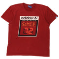 Adidas Mens Graphic T-Shirt Top Medium Burgundy