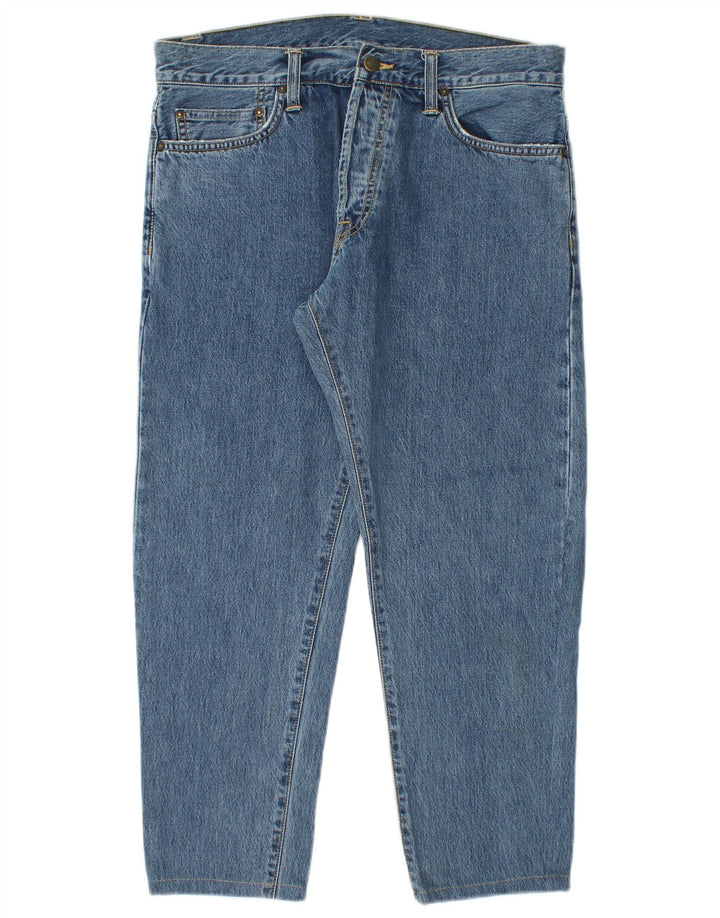 CARHARTT Mens Klondike Tapered Jeans W31 L25 Blue Cotton