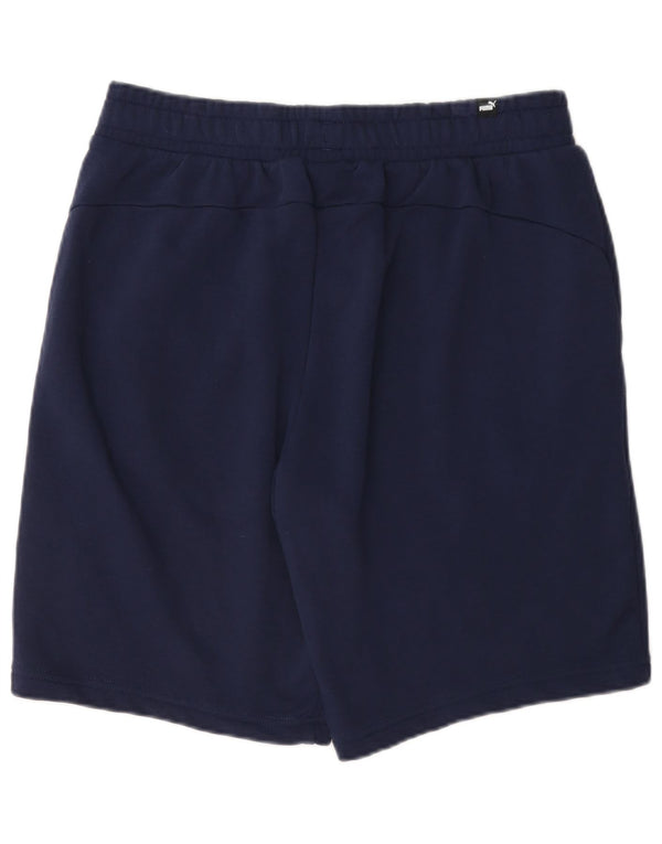 Puma Mens Sport Shorts Large Navy Blue Cotton