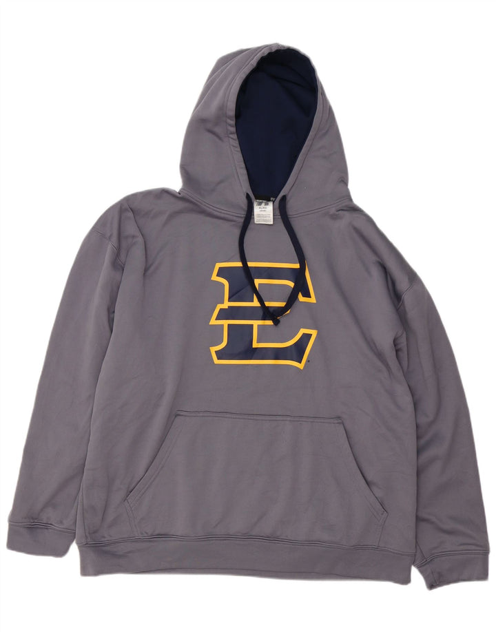 RUSSELL ATHLETIC Mens Hoodie Jumper UK 46/48 XL Grey