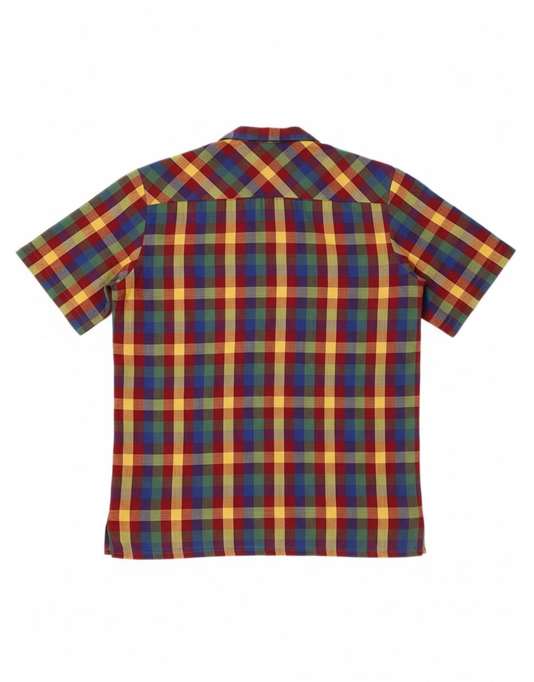 WRANGLER Mens Short Sleeve Shirt Size 37 14 1/2 Small Multicoloured Check