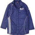 Adidas Mens Graphic Windbreaker Jacket UK 38/40 Medium Blue Polyester