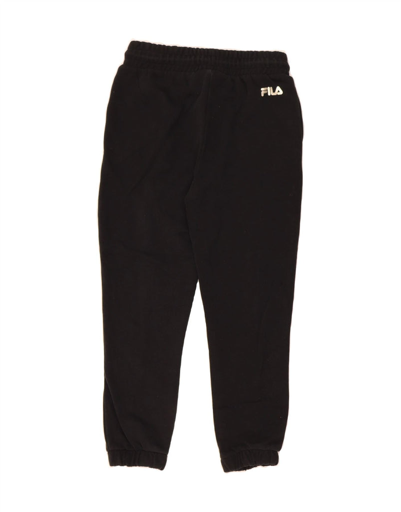 FILA Womens Tracksuit Trousers Joggers UK 6 XS  Black Cotton Vintage Fila and Second-Hand Fila from Messina Hembry 