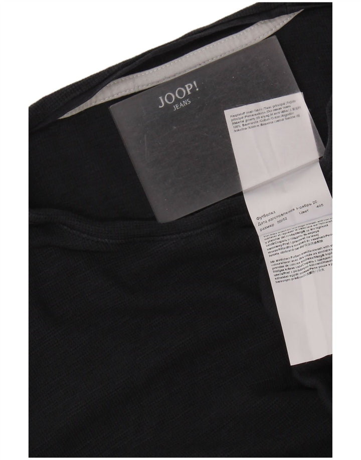 Joop Mens T-Shirt Top Large Navy Blue Cotton