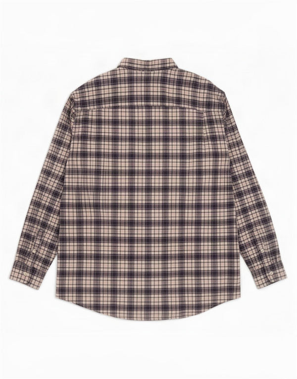 Eddie Bauer Womens Oversized Shirt UK 18 XL Multicoloured Check Cotton