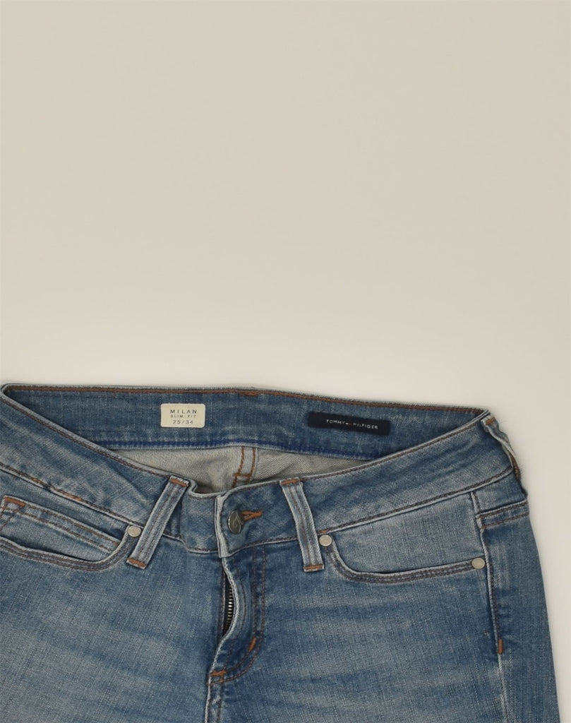 TOMMY HILFIGER Womens Milan Slim Jeans W25 L29 Blue Cotton | Vintage Tommy Hilfiger | Thrift | Second-Hand Tommy Hilfiger | Used Clothing | Messina Hembry 