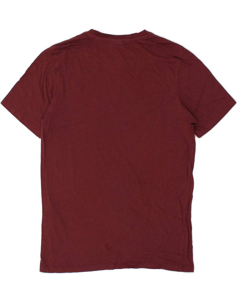 JACK & JONES Mens Graphic T-Shirt Top Small Maroon Cotton | Vintage Jack & Jones | Thrift | Second-Hand Jack & Jones | Used Clothing | Messina Hembry 