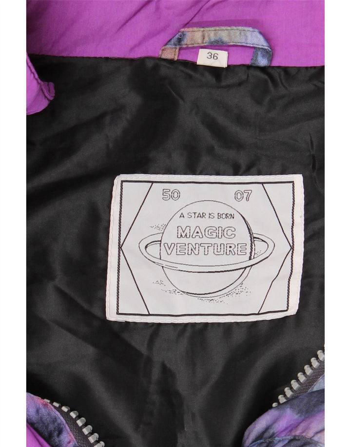 Magic Venture Womens Padded Jacket EU 36 Small Multicoloured 80s