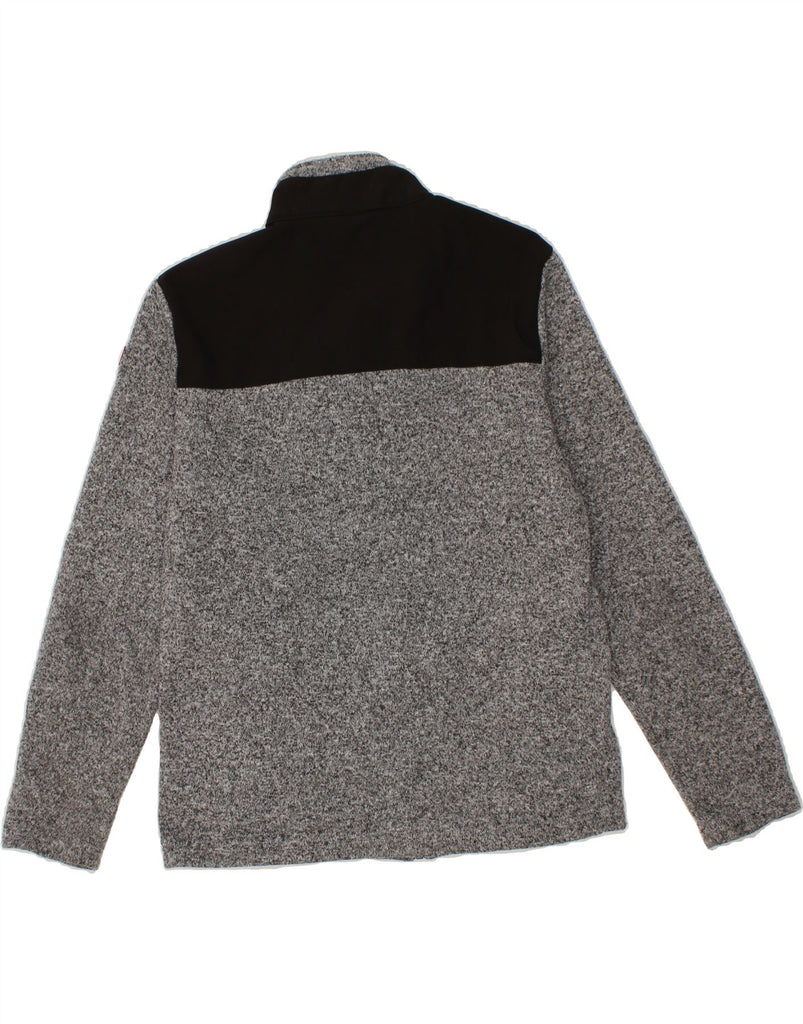 NORDBERG Womens Outdoor Graphic Bomber Jacket UK 18 XL Grey Colourblock Vintage Nordberg and Second-Hand Nordberg from Messina Hembry 