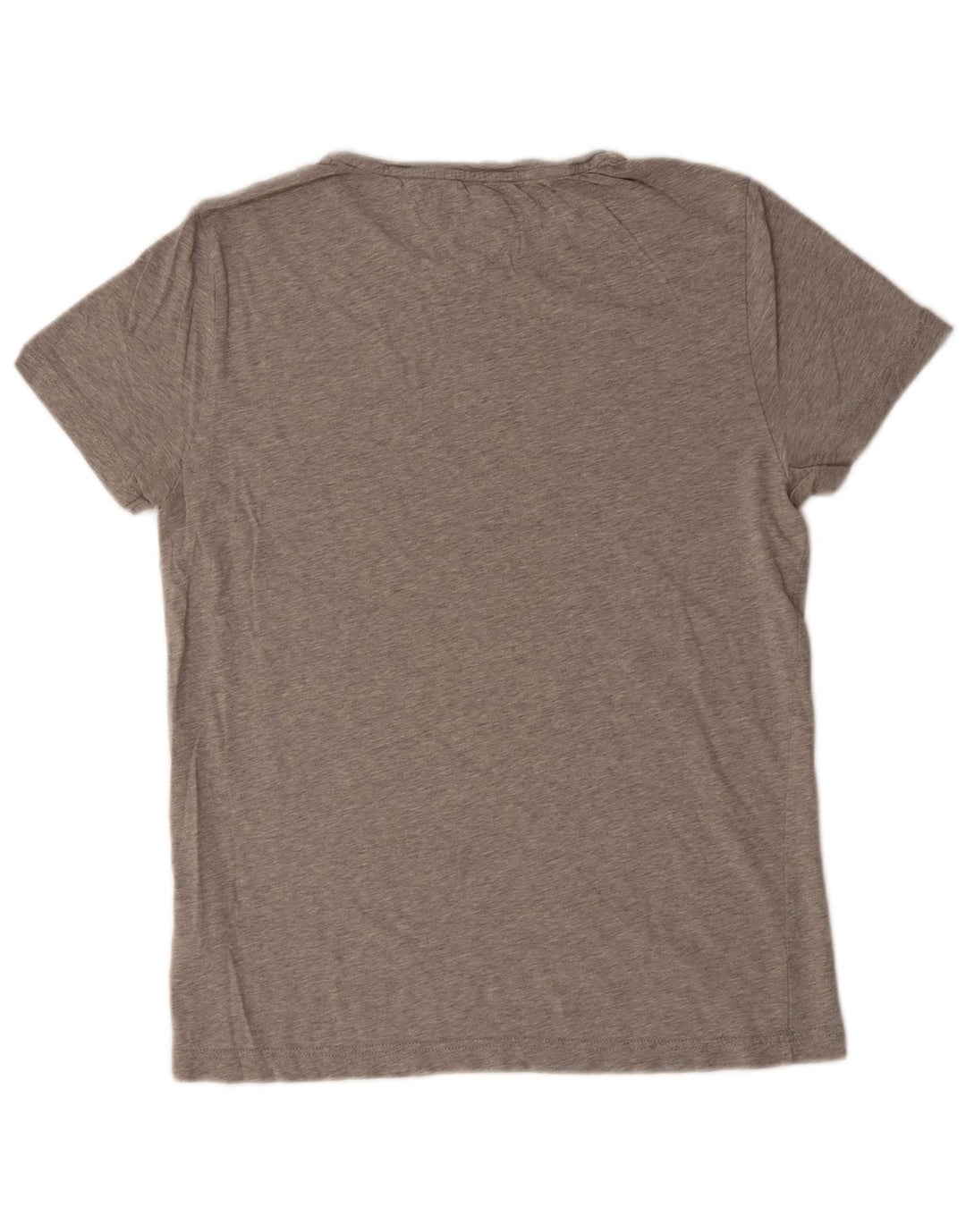TOMMY HILFIGER Mens Graphic T-Shirt Top Medium Grey Striped Cotton