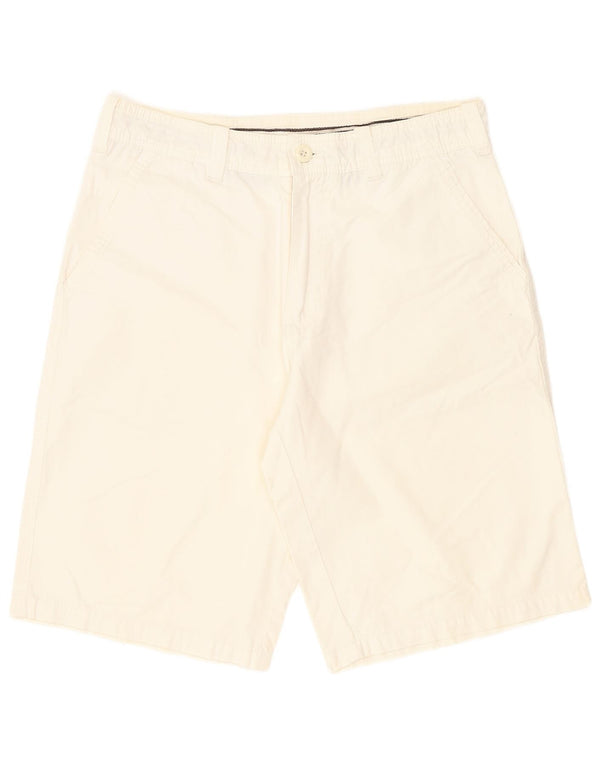 Zara Mens Chino Shorts EU 40 Medium W31 White Cotton
