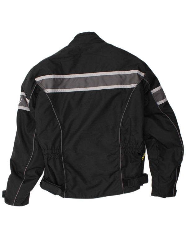 Vintage Mens Racer Jacket UK 42 XL Black Striped