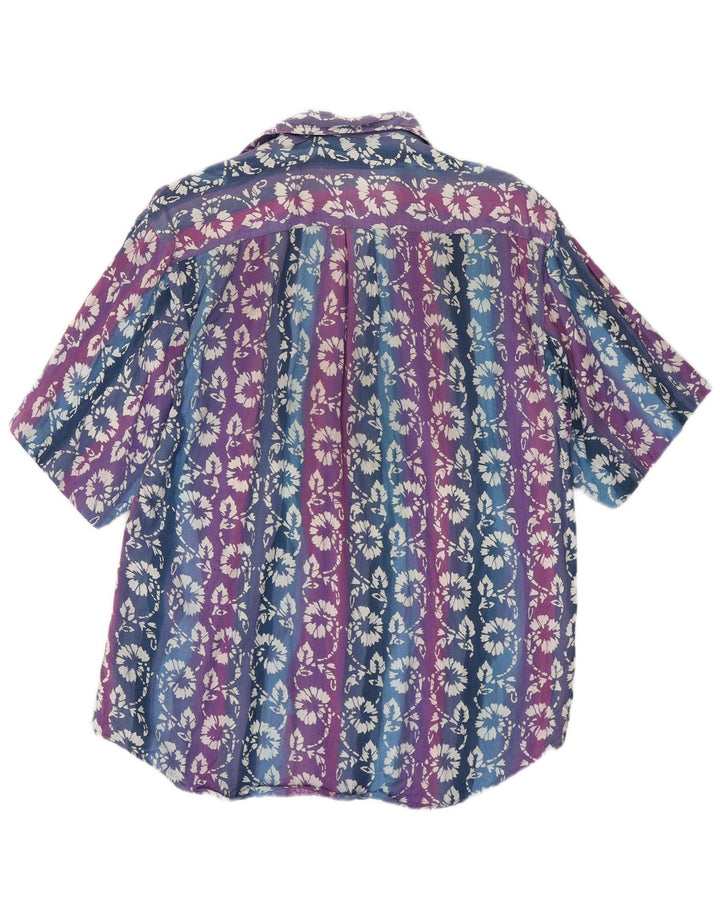 ARPINO Mens Short Sleeve Shirt Size 37/38 Small Multicoloured Floral