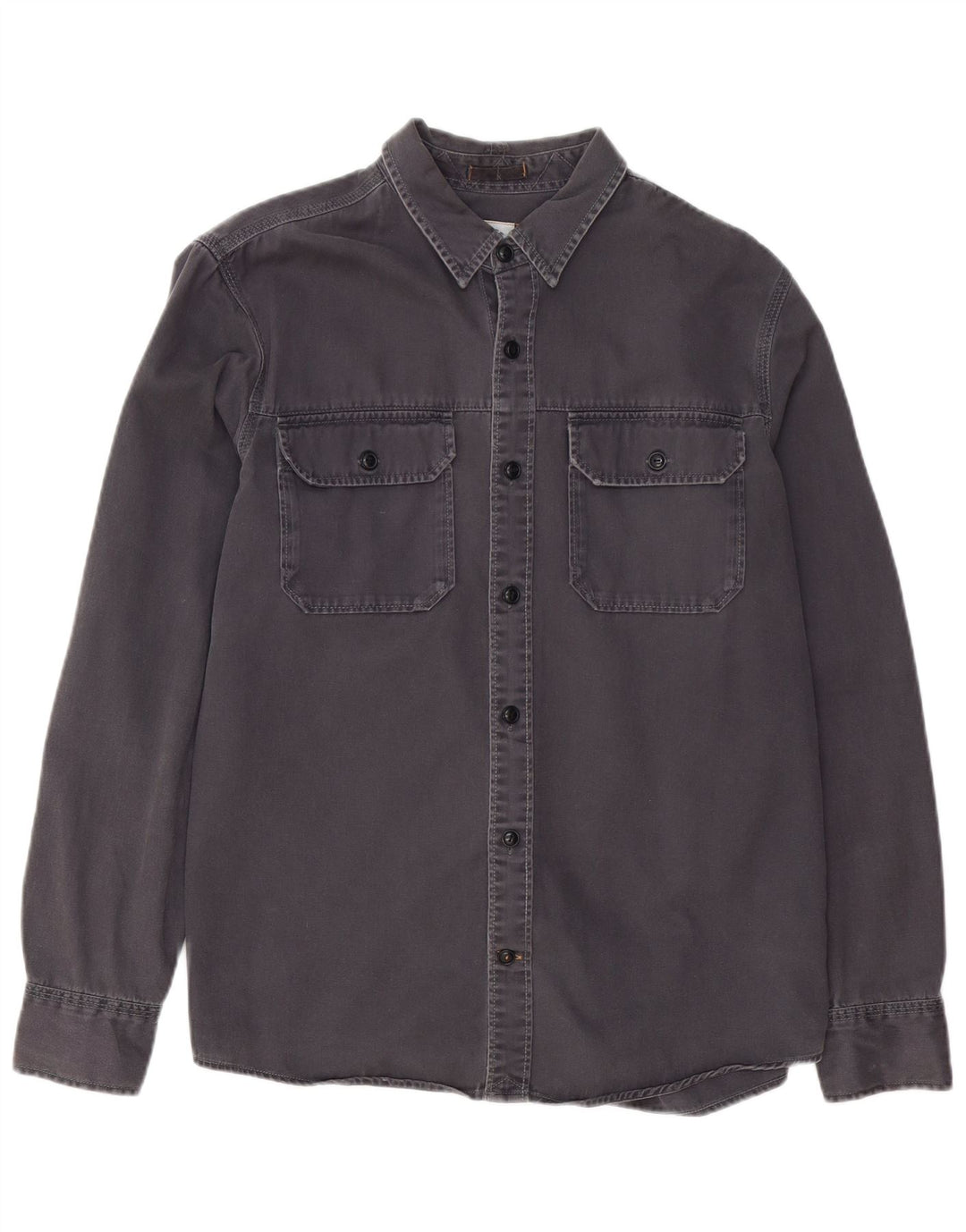 FAT FACE Mens Shirt Large Grey Cotton