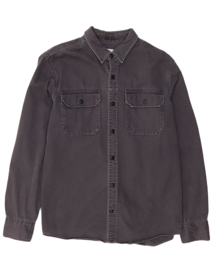 FAT FACE Mens Shirt Large Grey Cotton